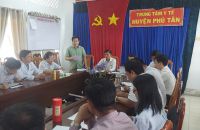 TRUNG TÂM Y TẾ HUYỆN PHÚ TÂN TIẾP ĐOÀN KIỂM TRA BỆNH KHÔNG LÂY NHIỄM VÀ RỐI LOẠN SỨC KHỎE TÂM THẦN