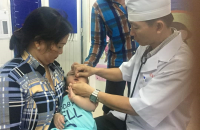 HUYỆN PHÚ TÂN TỔ CHỨC CHIẾN DỊCH CHO TRẺ UỐNG VITAMIN A VÒNG I NĂM 2020